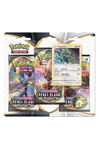 Pokemon Rebel Clash: Blister cu 3 pachete Rayquaza
