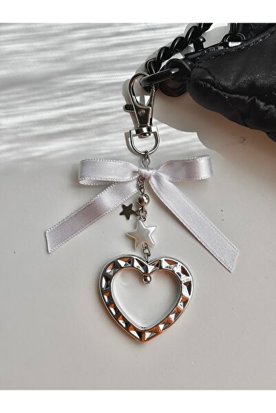 Capella Heart-shaped bow fairycore coquette aesthetic bag charm and keychain