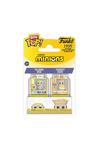 Funko Бити Поп двоен комплект Миньони Пижама Боб и Турист Дейв 2 см