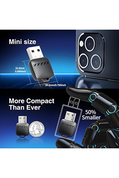 Urban URBANNX Mini Wireless CarPlay & Android Auto Adapter, Ultra-Small Wired...
