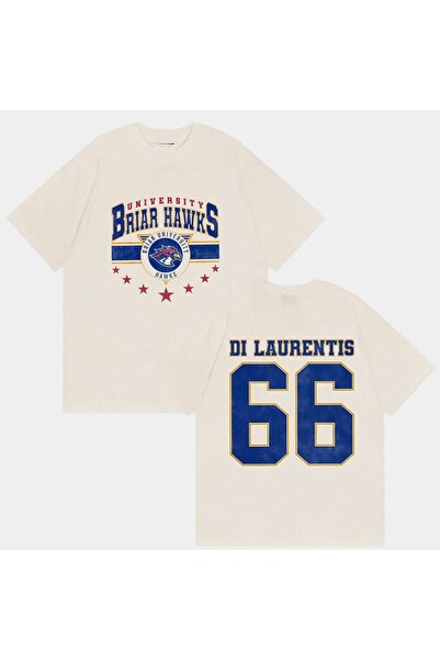 Vordevia Off Campus Dean Dı Laurentıs 66 Baskılı Pamuklu Oversize T-shirt