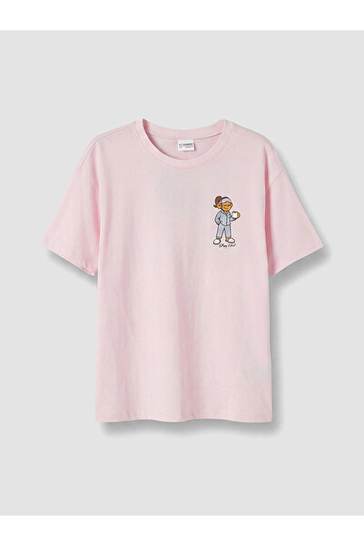 LC Waikiki Vizyon New Season Printed Girls' Pajama Top