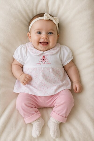 Superbaby Compleu din doua piese, tricou si pantaloni, BabyIm, bumbac