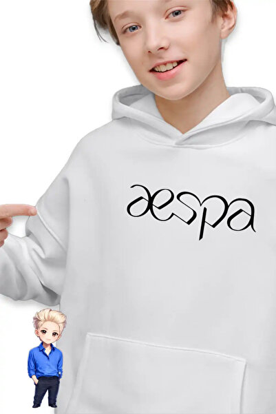 OEM Aespa K-pop Εμπορεύματα Παιδικό Φούτερ για Αγόρια