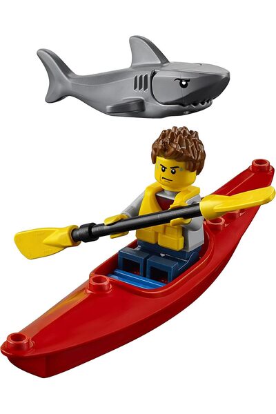 LEGO طقم بناء طائرة هليكوبتر إنقاذ ثقيلة للمدن والحراسة الساحلية 60166 متعدد ...