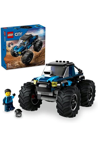 LEGO City Blue Monster Truck Toy for 5 Plus Year Old Boys & Girls, Vehicle Se...