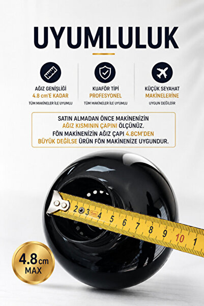 Dearling Profesyonel Fön Makinesi Vigo Başlığı - Hacimli ve Belirgin Kıvırcık Saçlar İçin Evrensel Difüzör