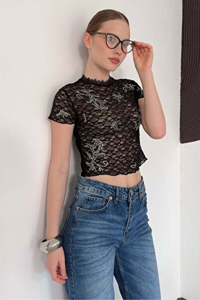 CKM MODA تي شيرت هوب غيبور أسود