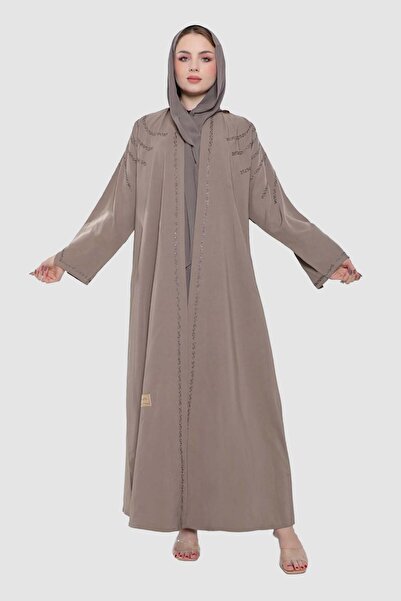 Stylish Fashion Abaya from Stylech Fashion in Beige Color