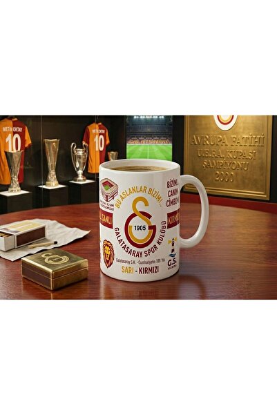 KADOREX DESIGN Galatasaray Sarıı Kırmızı Sevdalılarına Özel Kupa - Hediyelik ...