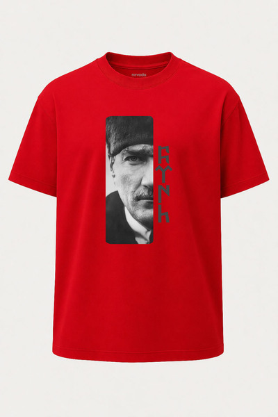 nirvoda Tricou supradimensionat cu imprimeu turcesc Atatürk Göktürkçe - Croia...