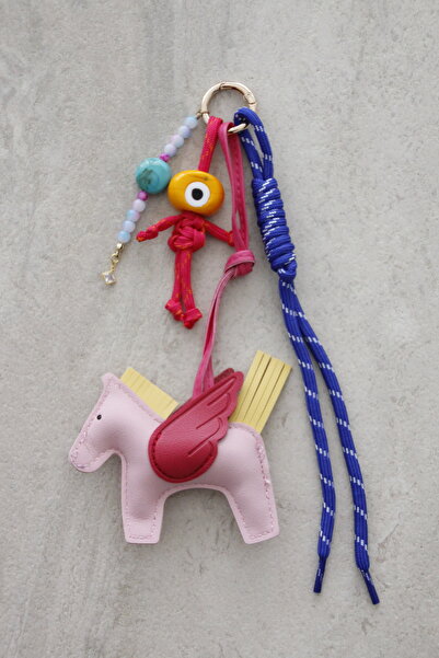 CULTE Bonbon Rose Bag Charm - Unicorn Figürlü Çanta Charmı ve Çanta Aksesuarı