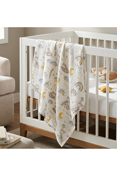 Baby Veil Tek Katlı Müslin Örtü %100 Organik Pamuk 85x85 cm Oeko-Tex Sertifikalı