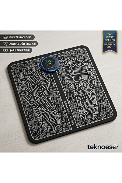 TeknoEser EMS Ayak Masaj Minderi Elektrikli Ayak Masajı Kas Stimülatörü Ayak ...