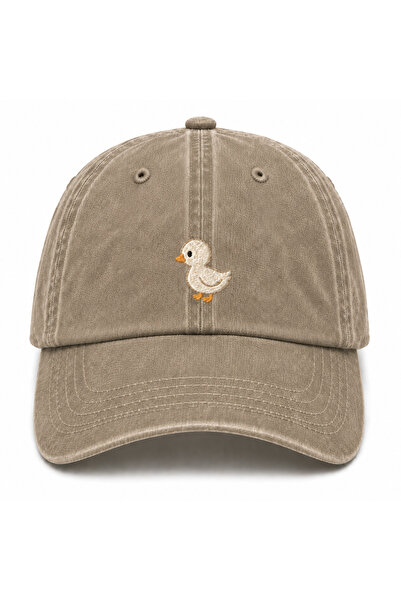 WeavedCo Minimalist Duck Embroidered Vintage Washed Cap Hat