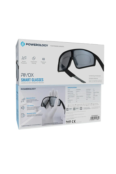 Powerology Rivox Smart Glasses Gray