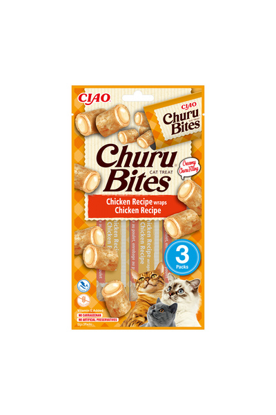 Inaba Ciao Churu Bites Recompense pentru pisici cu pui 3x10 g
