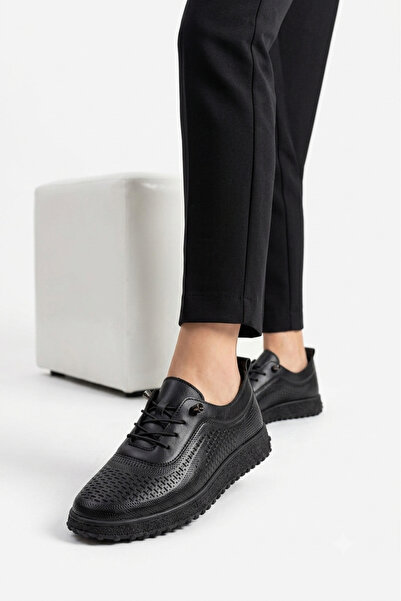 KAOF SHOES Kadın Siyah Ortopedik Babet Ayakkabı Günlük Ayakkabı Anne Ayakkabı...