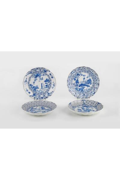 Lucky Art Luzia Bone 20cm 4-Piece Plate Set