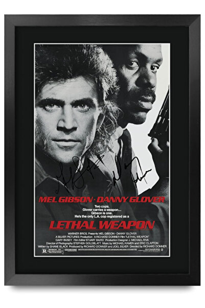 HWC Trading ملصق فيلم A3 FR Lethal Weapon 1 موقع ميل جيبسون وداني جلفر، هدية ...