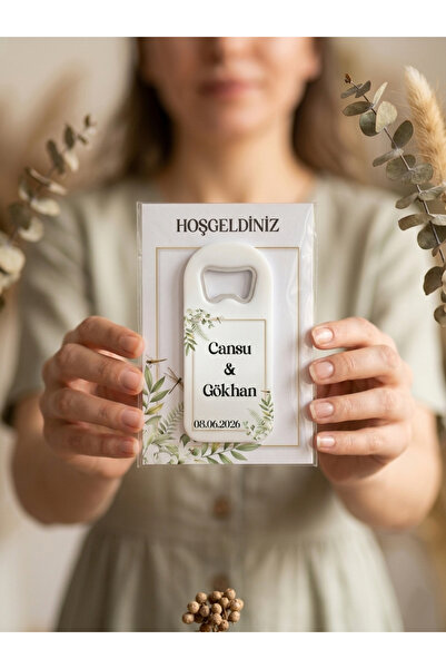 degdesign Düğün, Nişan, Sünnet,Doğum Günü Özel Gün Açacaklı Magnet 20 Adet (U...