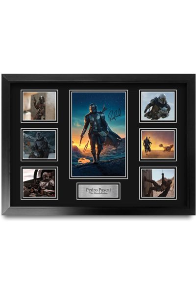 HWC Trading FR A2 Pedro Pascal The Mandalorian Gifts Printed Signed Autograph...