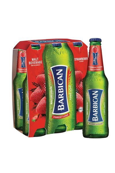 BARBİCAN Strawberry Non Alcoholic Malt Beverage,330 ml (Carton:24 x 330 ml)
