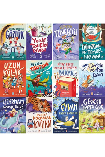 Timaş Çocuk 1.2.SINIF 12 KİTAP SET Bitmeyen Teneffüs Her Şeyi Gösteren Gözlük...
