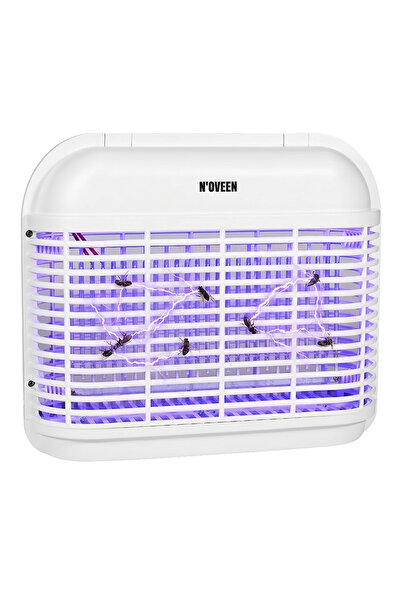 Noveen Lampa electrica anti-insecte, 8 LED UVA (6 W), "Insect killer lamp", 2...