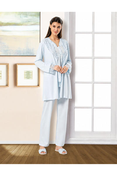 Xses Dantel Detaylı Lohusa Pijama Takımı