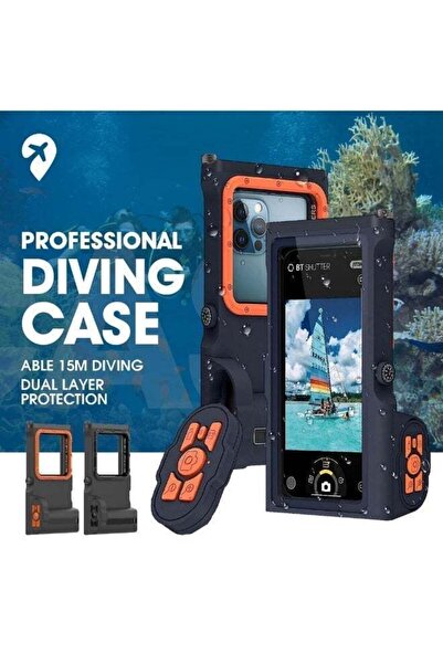 Generic IP68 Waterproof Universal Phone Case – Underwater Diving & Swimming Protective Pouch for Smartphones, Sealed Waterproof Cover for Snorkeling & Underwater Photography