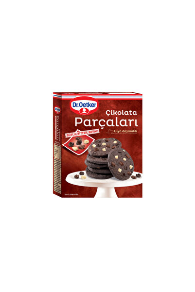 Dr. Oetker Sütlü, Beyaz, Bitter Çikolata Parçaları 70 g