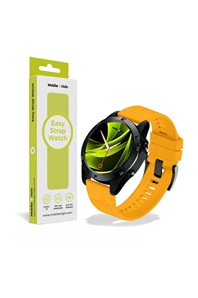 Mobile Origin Curea din silicon Easy Strap de 26mm pentru Garmin, Galbenă