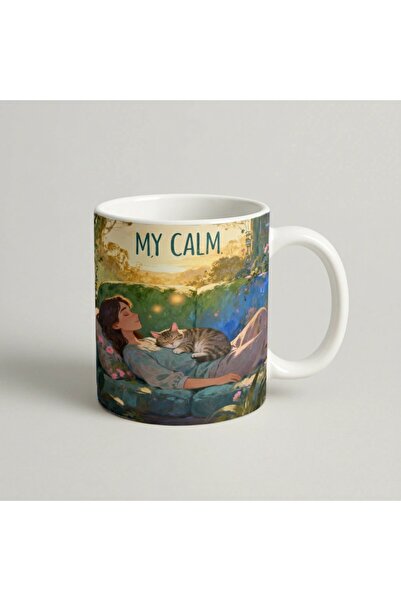 Petgifts Cana Cadou Personalizat Amuzanta Cu Mesaj My Calm - Ceramica 330 Ml