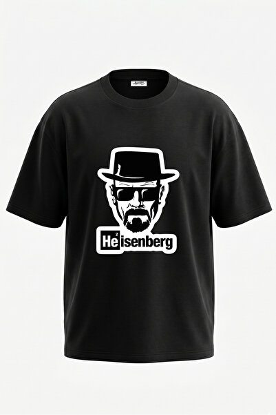 Anetos Heisenberg Breaking Bad dizajn, pamučna crna oversize majica sa zadnji...