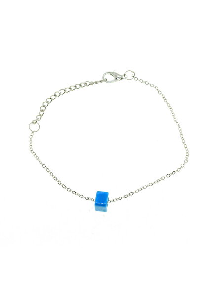OGHAMAY Silver Color Sf Chain Bodrum Bead Bijouterie Bracelet - 2874