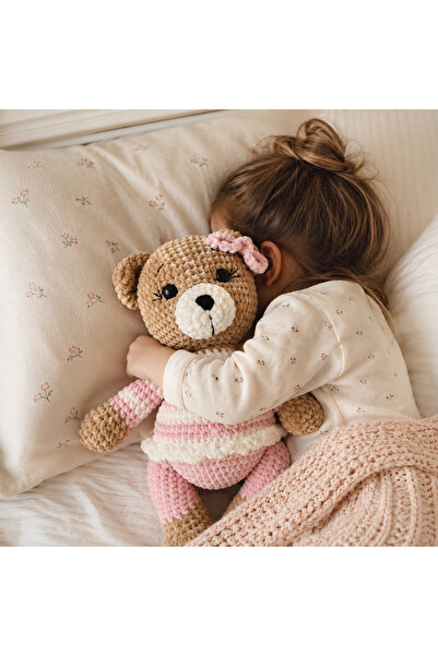 KayNal Amigurumi Kadife Örgü Oyuncak Uyku Arkadaşı