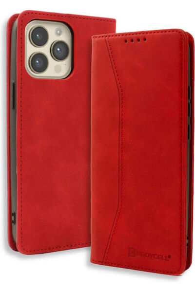 Other Bodycell Book Συνθετικό Δέρμα / Δέρμα Κόκκινο (iPhone 16 Pro) Κωδικός: ...