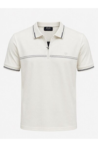 CLASSİCS MEN Ανδρικό μπλουζάκι Zamur Slim Fit με κοντό μανίκι και λαιμόκοψη π...