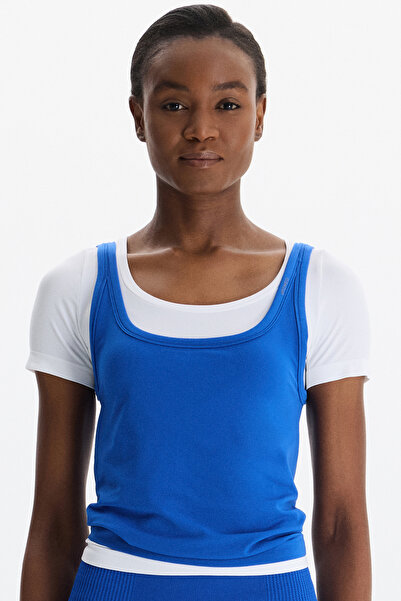COMEUP T-shirt με ενσωματωμένο εσωτερικό μπλουζάκι, διπλής στρώσης, χωρίς ραφ...