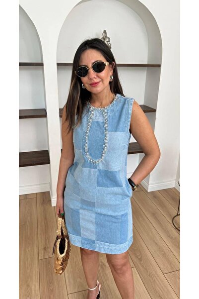 HÜLYALI BUTİK Mini denim elbise
