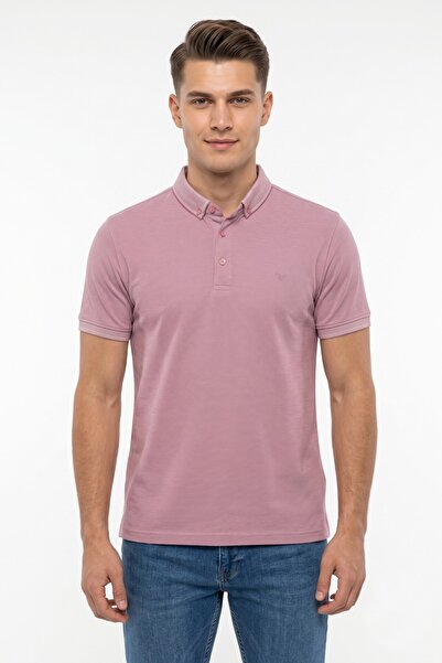 Raymons Men's Polo Collar Short Sleeve T-Shirt Regular Fit T1000 Bgl-St05554