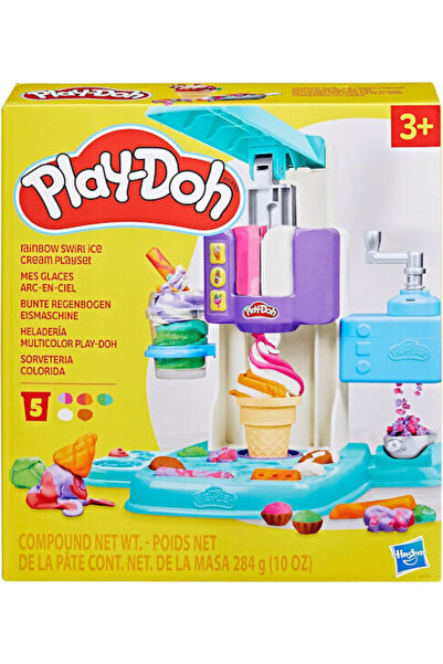 Hasbro Games Hasbro Play-Doh Πλαστοζύμη - Παιχνίδι Παγωτού Στροβιλισμού Ουράν...