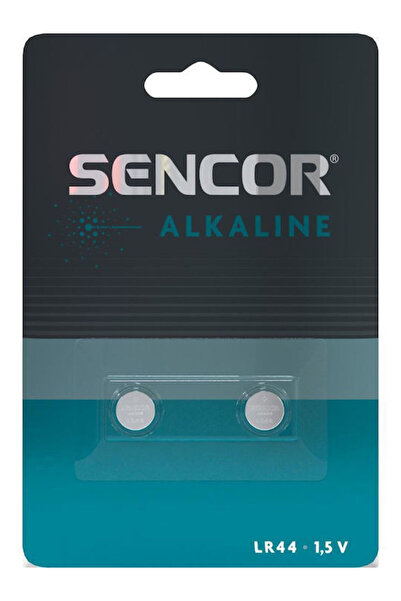 Sencor Αλκαλικές Μπαταρίες Ρολογιού LR44 1.5V 2 τεμάχια