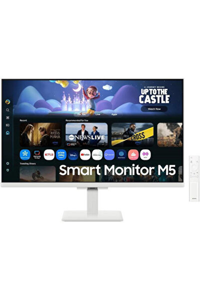 Samsung M5 M50F Έξυπνη Οθόνη 27 " FHD 1920x1080 με Χρόνο Απόκρισης 5ms GTG Λευκή