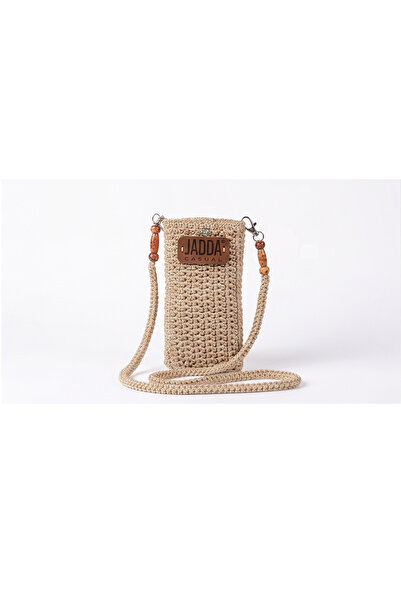 JADDA Handmade Phone Bag Knitting Macrame Yarn