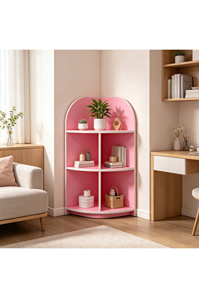 Topone1Topone1 Bookshelf, Corner Cabinet, Living Room Wall-Mounted Corner Cab...