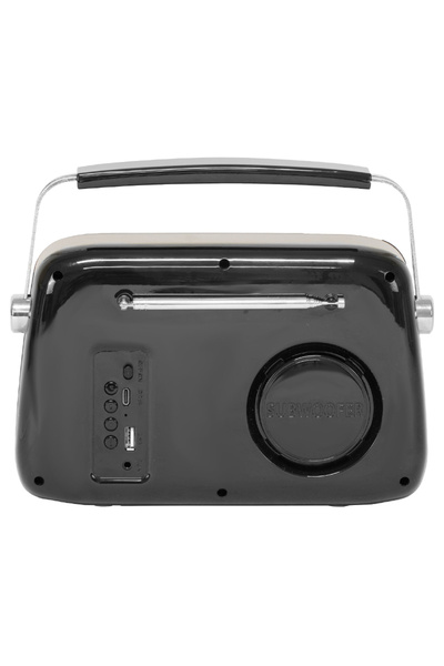 Madison Radio portabil vintage FM/DAB de 40W cu funcție Bluetooth/AUX