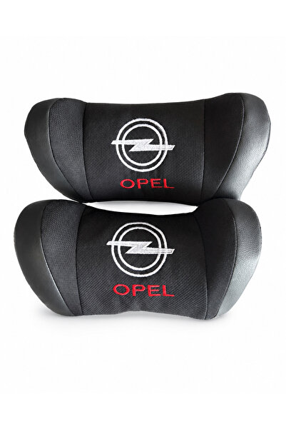 Opel Logolu Oto Boyun Yastığı 2’li Set Siyah Araç Boyun Desteği