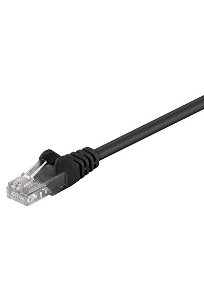 goobay GΟOBAY καλώδιο δικτύου 68649, CAT 5e U/UTP, CCA, PVC, 3m, μαύρο